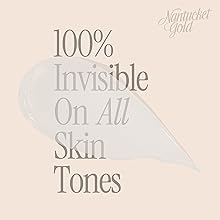text that says 100% invisible on all skin tones