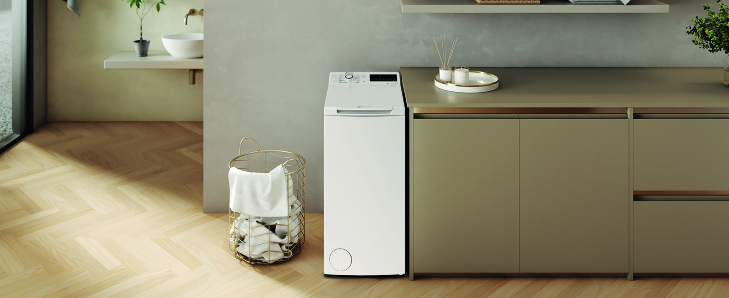 Masina de spalat rufe cu incarcare verticala Bauknecht, 6 KG, 1200 RPM, Clasa B, Inverter Motor, Anti-Stain, Soft Opening, Alb, WMT BK 1266 B 2 Bauknecht WMT BK 1266 B