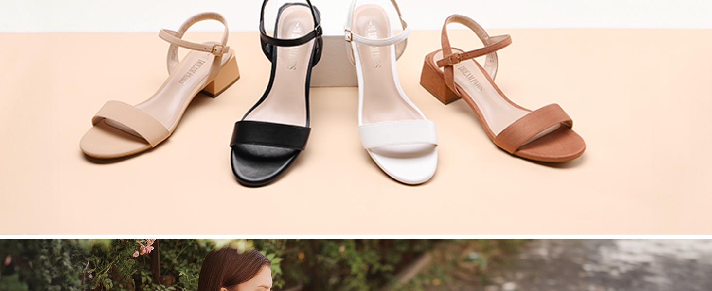 DREAM PAIRS Women's Low Heels for Women