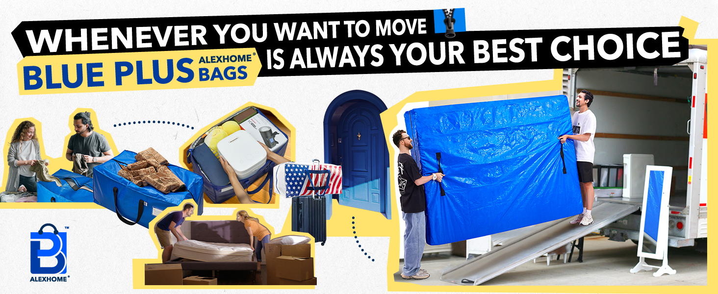 AlexHome Mattress Bag for Moving and Storage,Heavy Duty