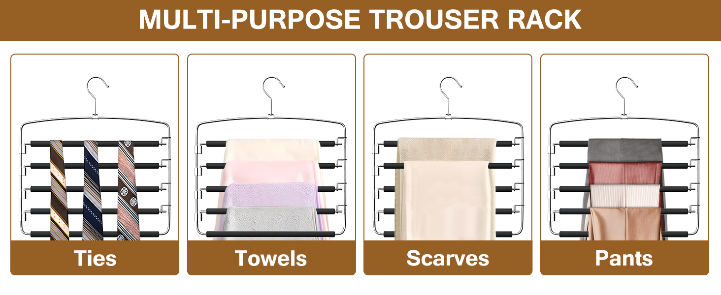 Multiuse Space Saving Hangers