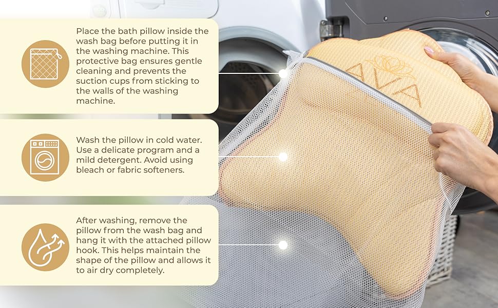 ava zen bath pillow gift women bathtub spa relax relaxation