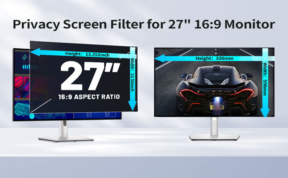 Mao Yeye Computer Privacy Screen 27 Inch design for 169