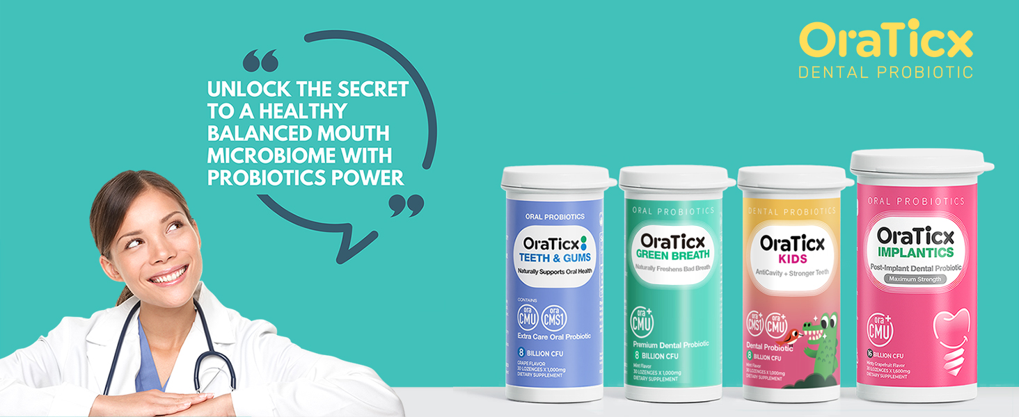 OraTicx Dental Probiotics for Oral Care