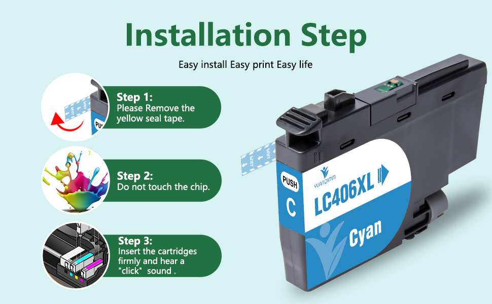 LC406XL Ink Cartridge 6000 Pages HighYield Replacement for