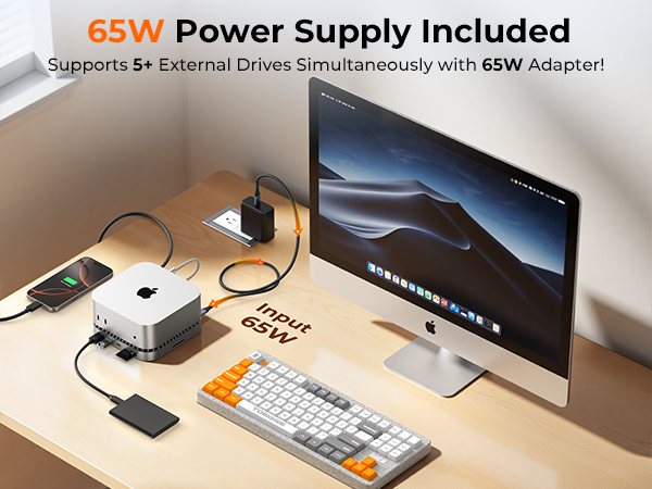 Amazon.com: RayCue 40G Mac mini M4 Dock & Stand with 8T NVMe