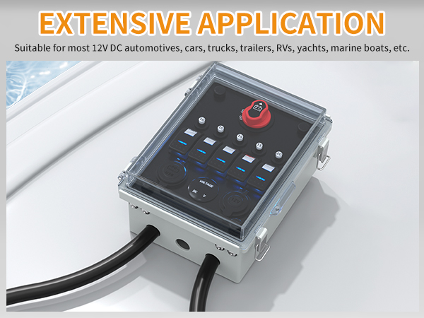 MARINE✨ Amazon.com: Marine Boat Switch Panel Waterproof, 5 Gang