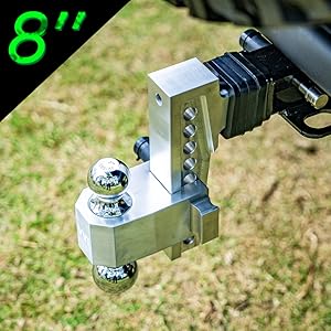 adjustable 8 inch tow hitch