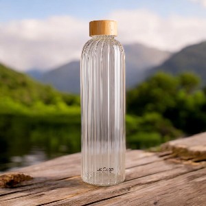 Madie Borosilicate Water Bottle Set Of 2 1000ML Each