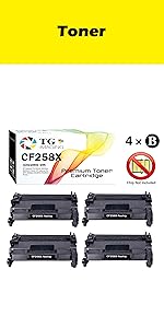CF258X-Nochip (4 Pack)