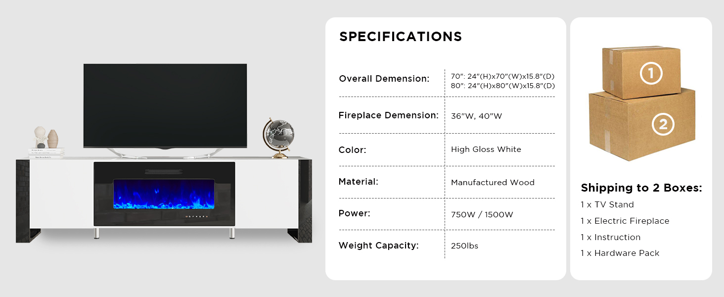 fireplace tv stand