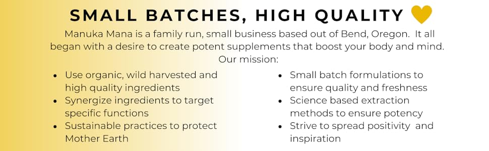 small batches, high quality