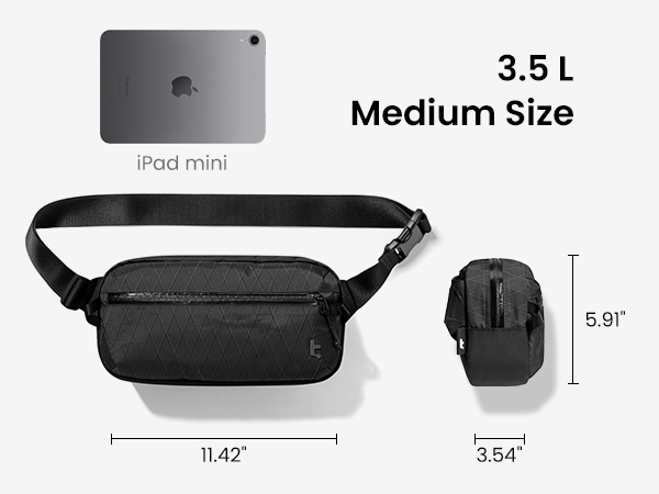 Amazon.com | tomtoc 3.5L X-Pac Sling Bag with RFID Blocking