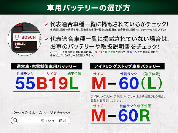 Amazon.co.jp: BOSCH (ボッシュ) 国産車バッテリー HT-N-75/75B24L