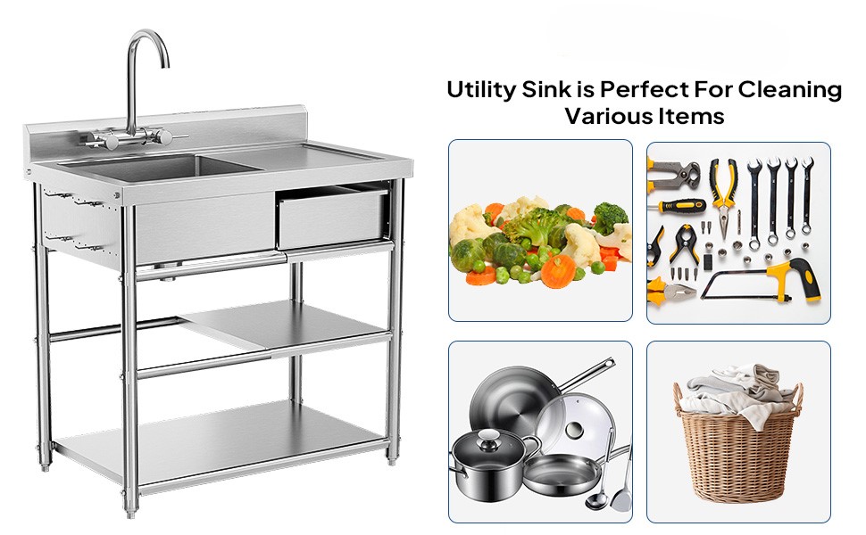 Utility Sink is Perfect For Cleaning Various Items