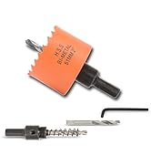 VIKITON 2 inch Hole Saw with Arbor for Cutting Metal Wood and Plastic, 51mm Bi-Metal Hole Cutter ...