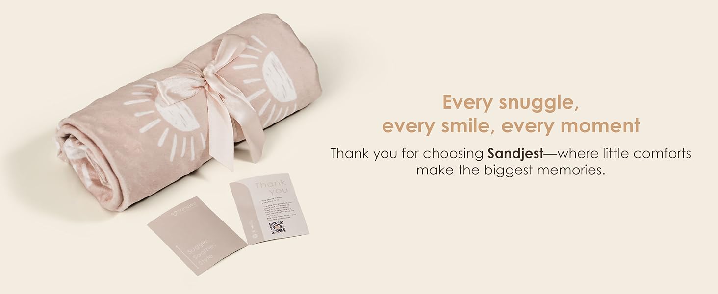 SANDJEST The CuddleDot Baby Blanket