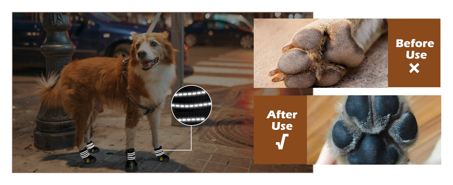 Reflective Design Straps for adjustment and reflective improves visibility keep safe at night