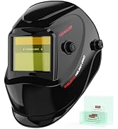 YESWELDER Auto Darkening Welding Helmet, Blue Light Blocking, 1/1/1/1 True Color Solar Powered We...