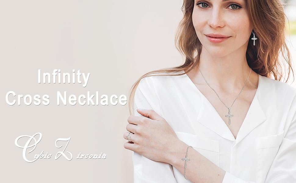 silver cross necklace