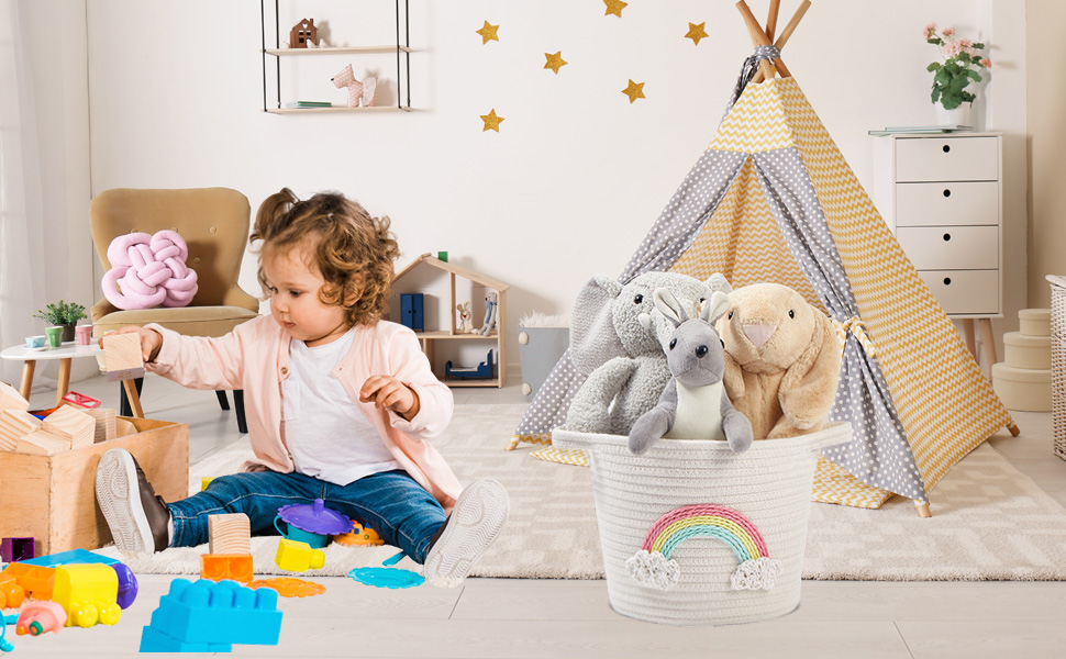 Nursery storage basket