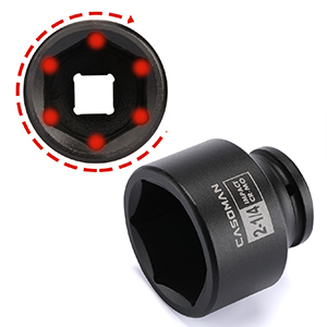 CASOMAN 3/4'' Drive Spindle Axle Nut Impact Socket Set