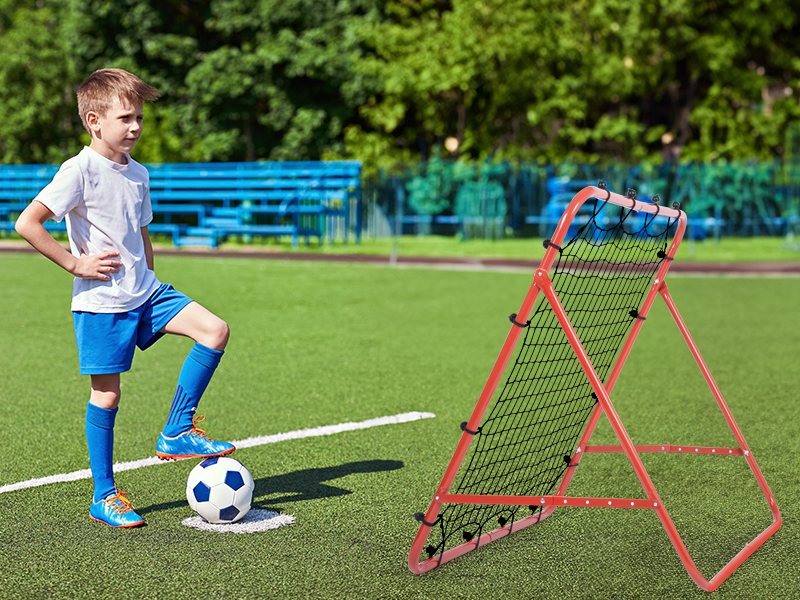 lesolar Portable Soccer Rebounder Bounce Back Net with 2