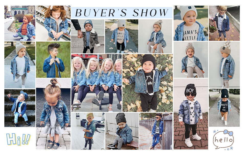 Toddler Baby Boys Girls Denim Jacket Jeans Coat