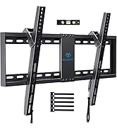 PERLESMITH TV Mount Tilt Low Profile TV Wall Mount Bracket for 32-82 Inch LED LCD OLED Flat Scree...