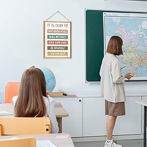 It Is Okay To Be Yourself Classroom Decor Wooden