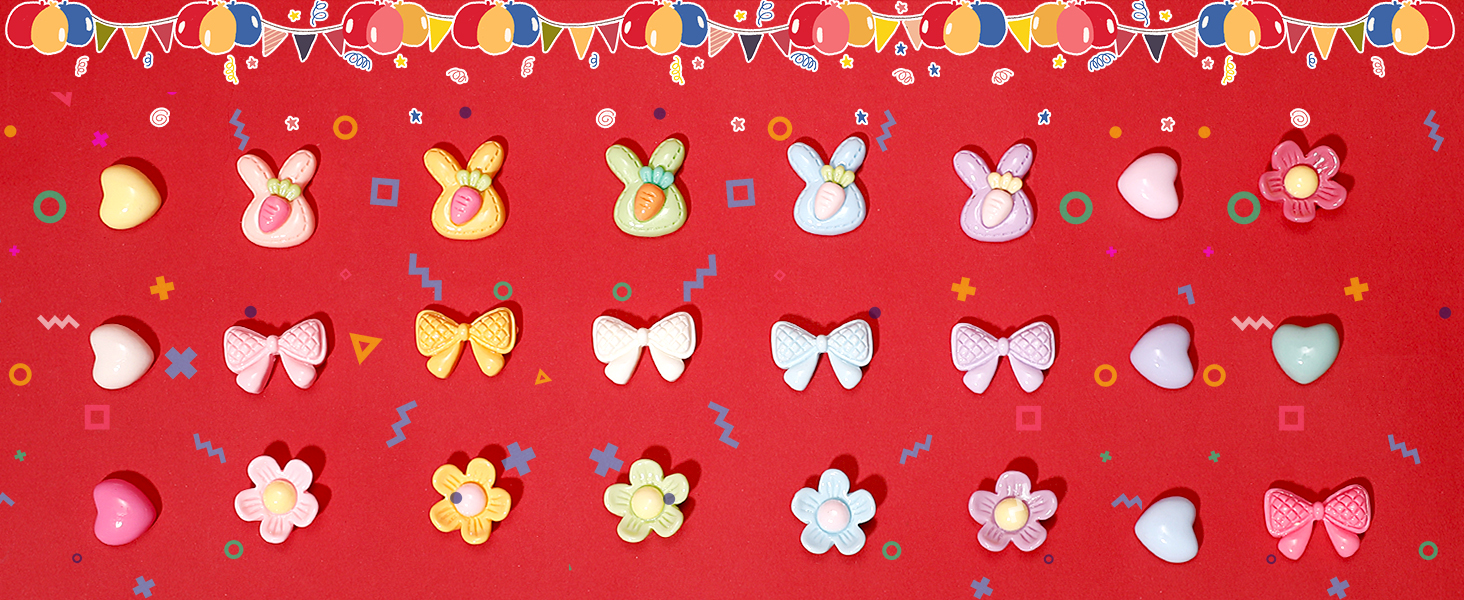 rabbit love kids shoe charms