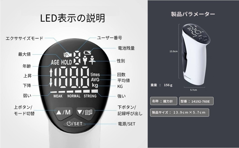 デジタル握力計 デジタル握力計 – 医療用品販売本舗