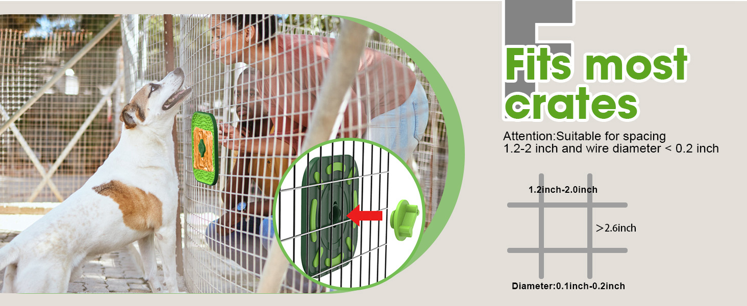 Licking Mat for Dogs Crate, Interactive Large 7.1" Size