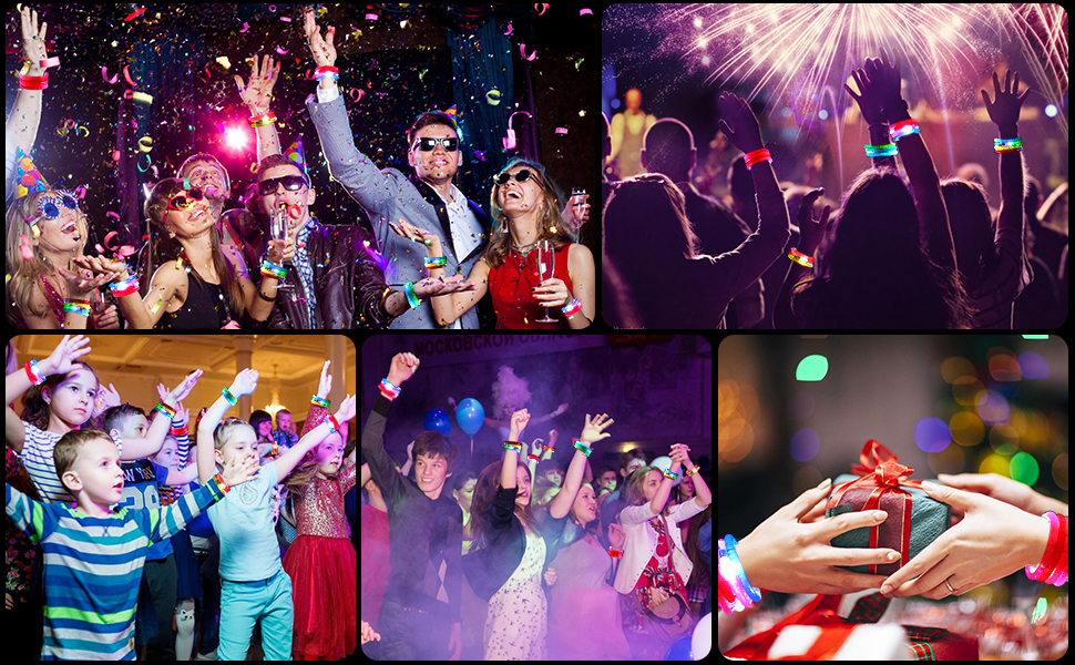 Braccialetti Lampeggianti Luminosi LED