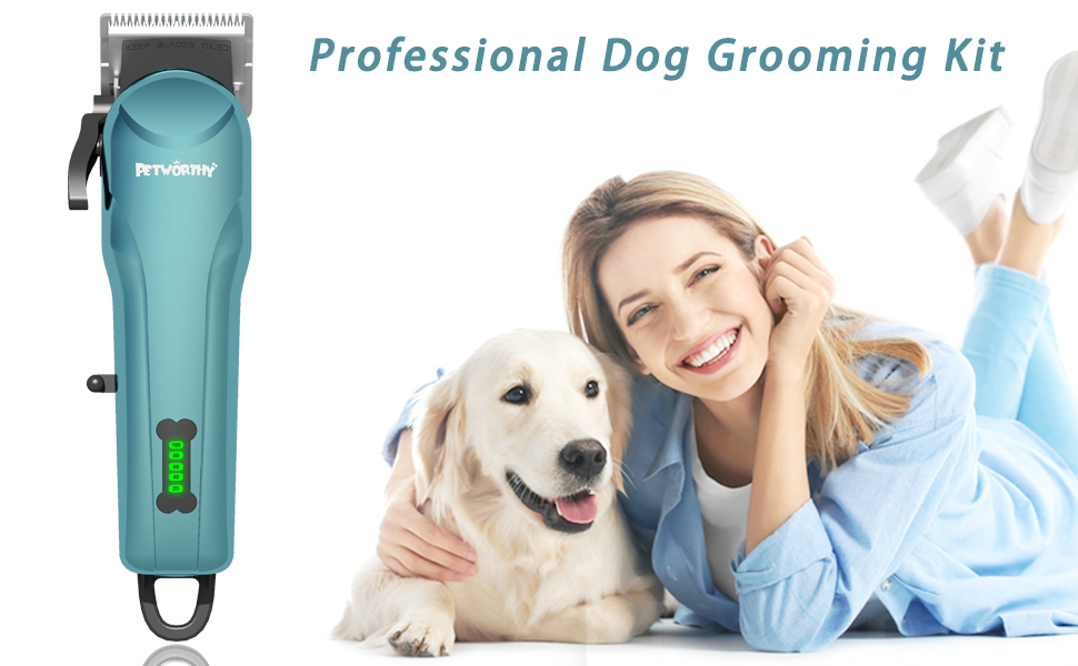 Dog Clippers Pet Grooming Kit Cordless Dogs Clippers with Cloth Dog Grooming Kit