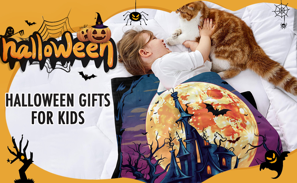 Kendt Cute Halloween Blanket for Kids,Baby,Halloween