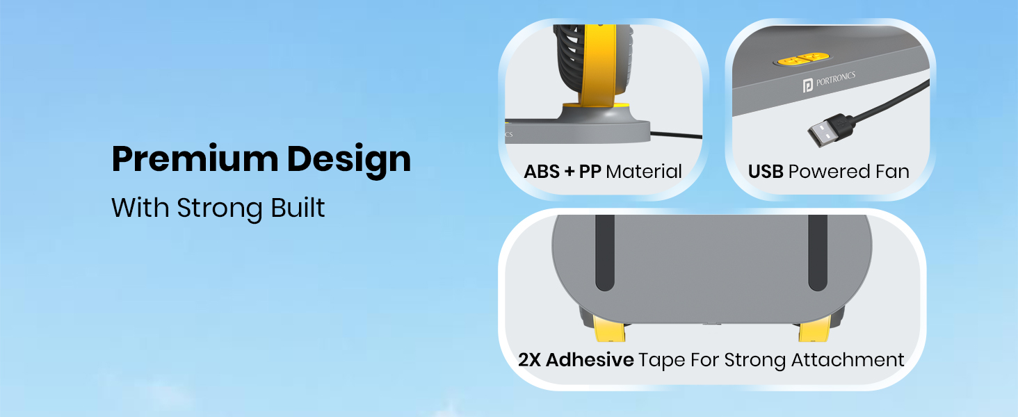 New Year Sale Portronics Twin Cool Dual Head Portable Usb Powered Fan With 16 Portable Usb Powered Fan