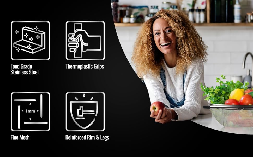 Expandable Colander Over The Sink Cook’s Corner Large