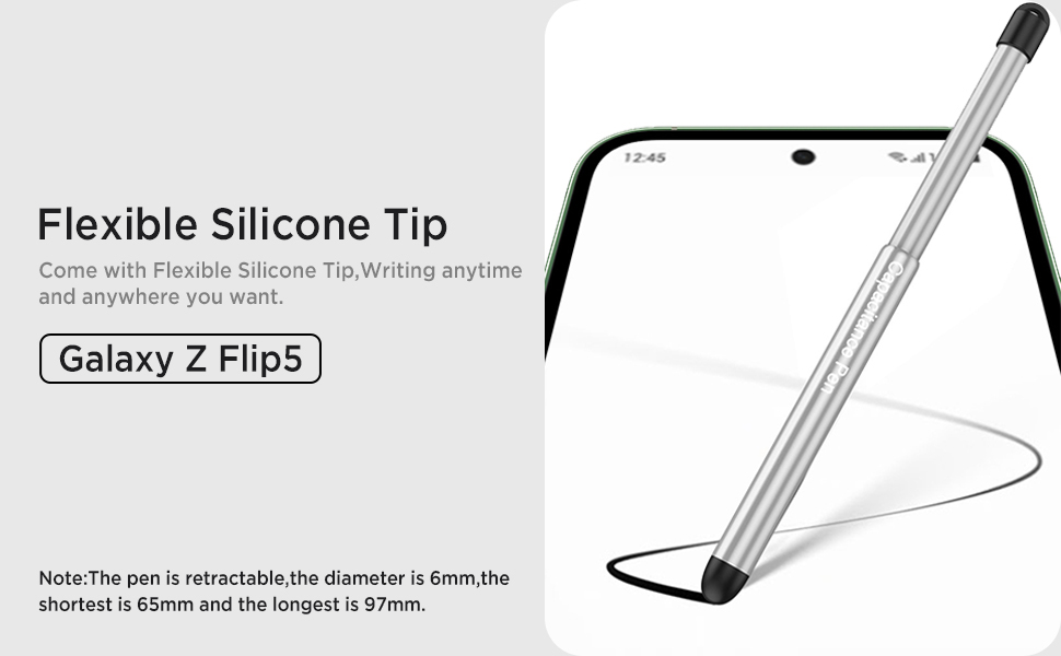 Miimall Compatible Samsung Galaxy Z Flip 5 Case with S Pen