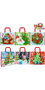 Fancy Designs for Holiday Xmas Shopping Bags