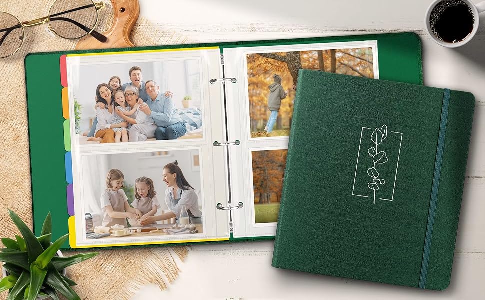 3 Ring Binder, 1 Inch Fabric Round Ring Binder for 5.5" x 8.5" Paper