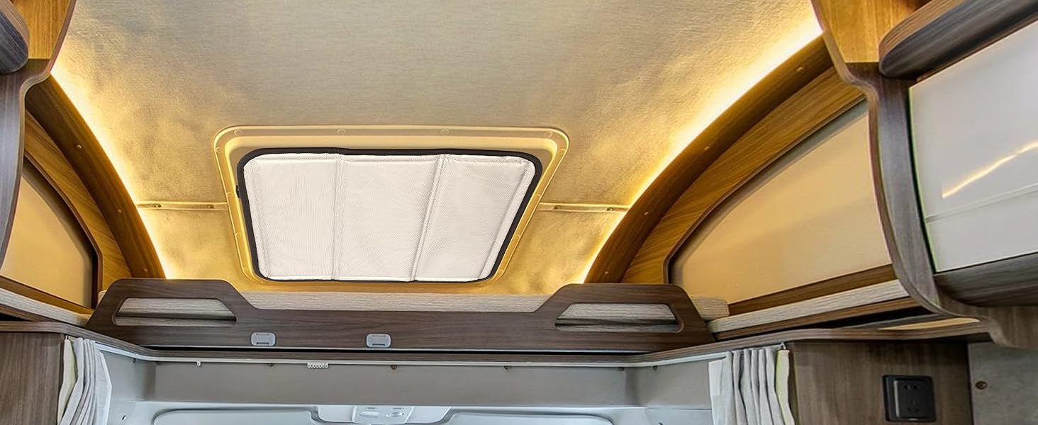 BougeRV RV Skylight Vent Cover, Foldable BothSided