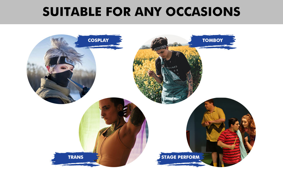 Wonababi Chest Binder for Transgender, Binder Trans with Zipper Half