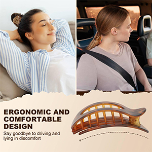 Keep your hair securely in place and your focus on the road