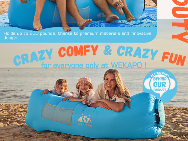 Amazon.com: WEKAPO Inflatable Lounger with Pump-Effortless