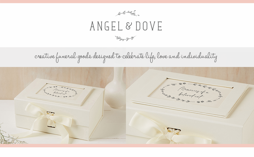 ANGEL & DOVE 'Memories of a Beloved Cat' Memory Keepsake Box for Cat