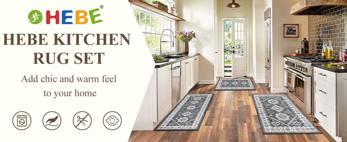 kitchen rugs sets of 3