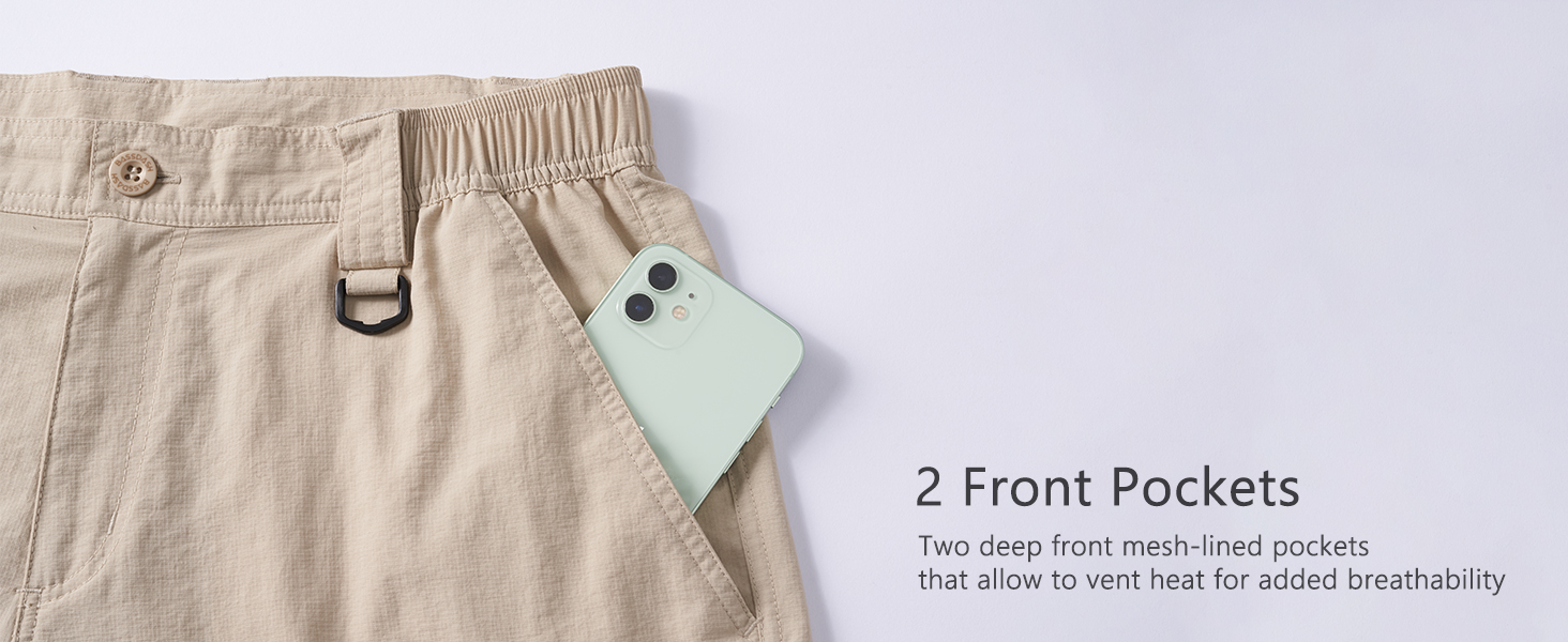 Lightweight pants men breathable multi zipper