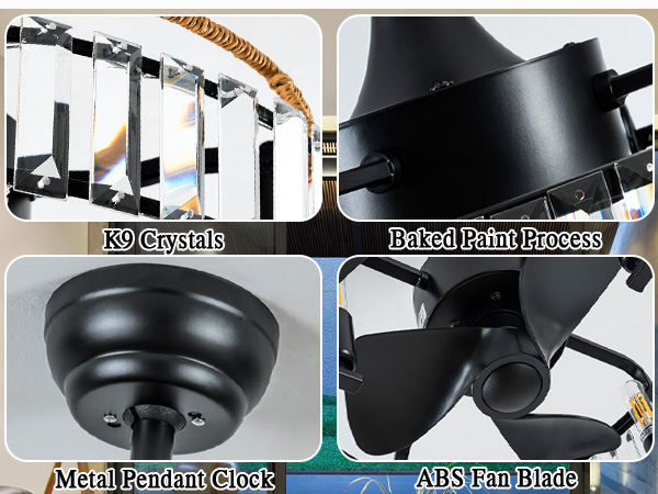 retro ceiling fan with lights