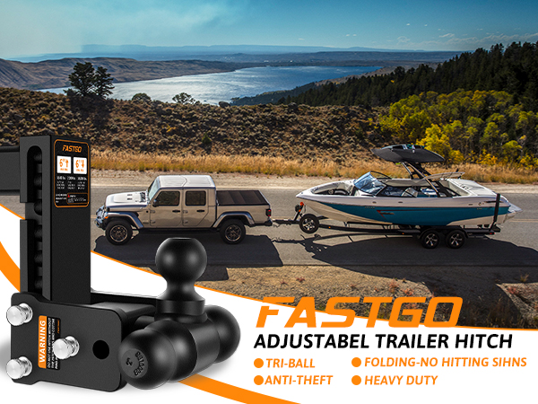Amazon.com: Fastgo Trailer Hitch, Adjustable Trailer Hitch